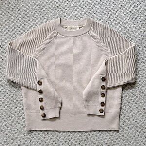 NWT Sézane Sami Jumper in Natural Sz Small